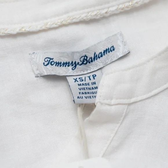 Tommy Bahama. Long Sleeve 100% Linen Coastalina Shirt. - Picture 12 of 14